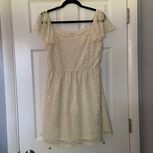 Short White Lace Dress
